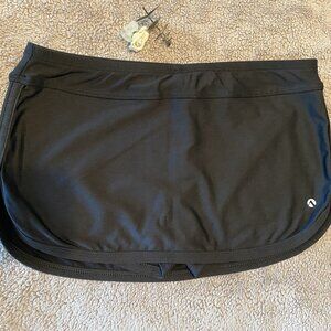 NEXT Swimsuit Bottom Skirted Short Black Sz XS